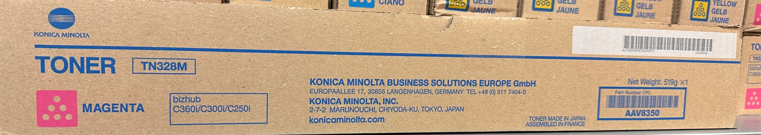 Toner Konica Minolta Tn 328 Magenta Originál AAV8350/AAV835A pre Bh C250i