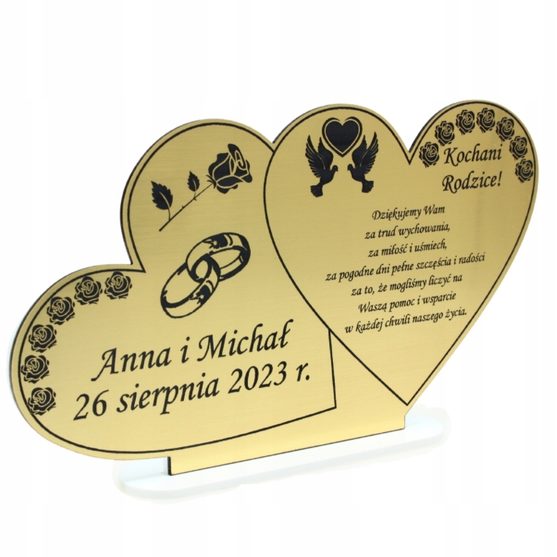 Soška Zlaté Poděkování pro Svatba Rodičů