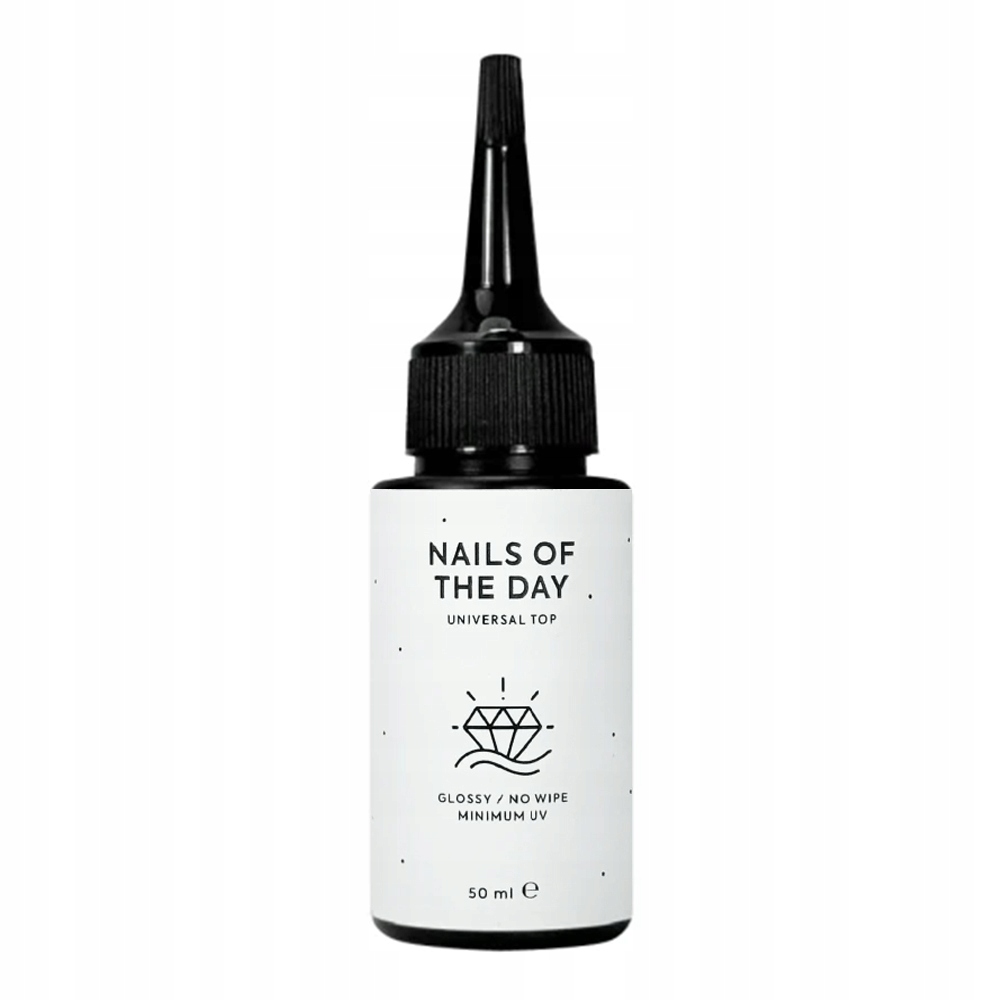 Hybridní top Nailsoftheday Universal Top bez disperzní vrstvy 50 ml