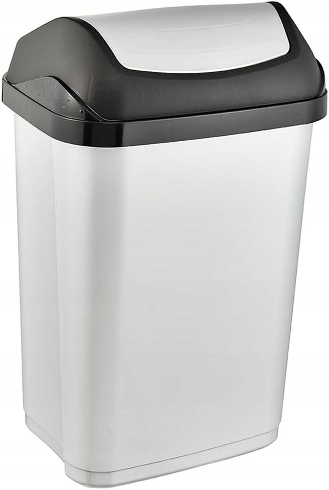 Levně Odpadkový Koš 25L Kuchyně Kancelář Pp Trvanlivý Stříbrný