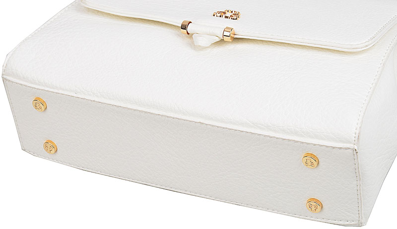 LuluCastagnette MODNA Torebka Damska KUFEREK do ręki NA RAMIĘ z paskiem Materiał dominujący skóra ekologiczna