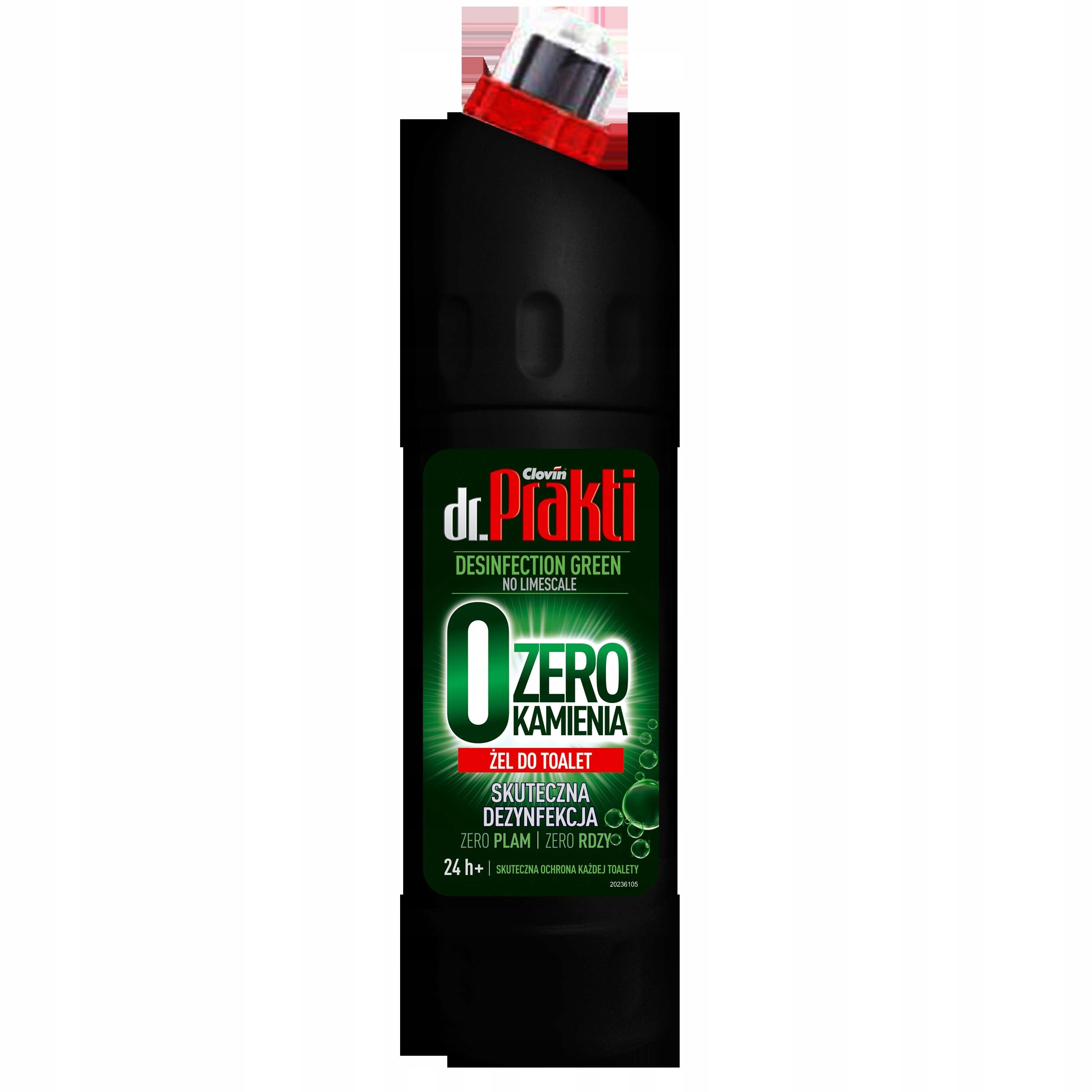 Levně 6x dr. Prakti Gel na Wc bez kamene zelený, 750 ml