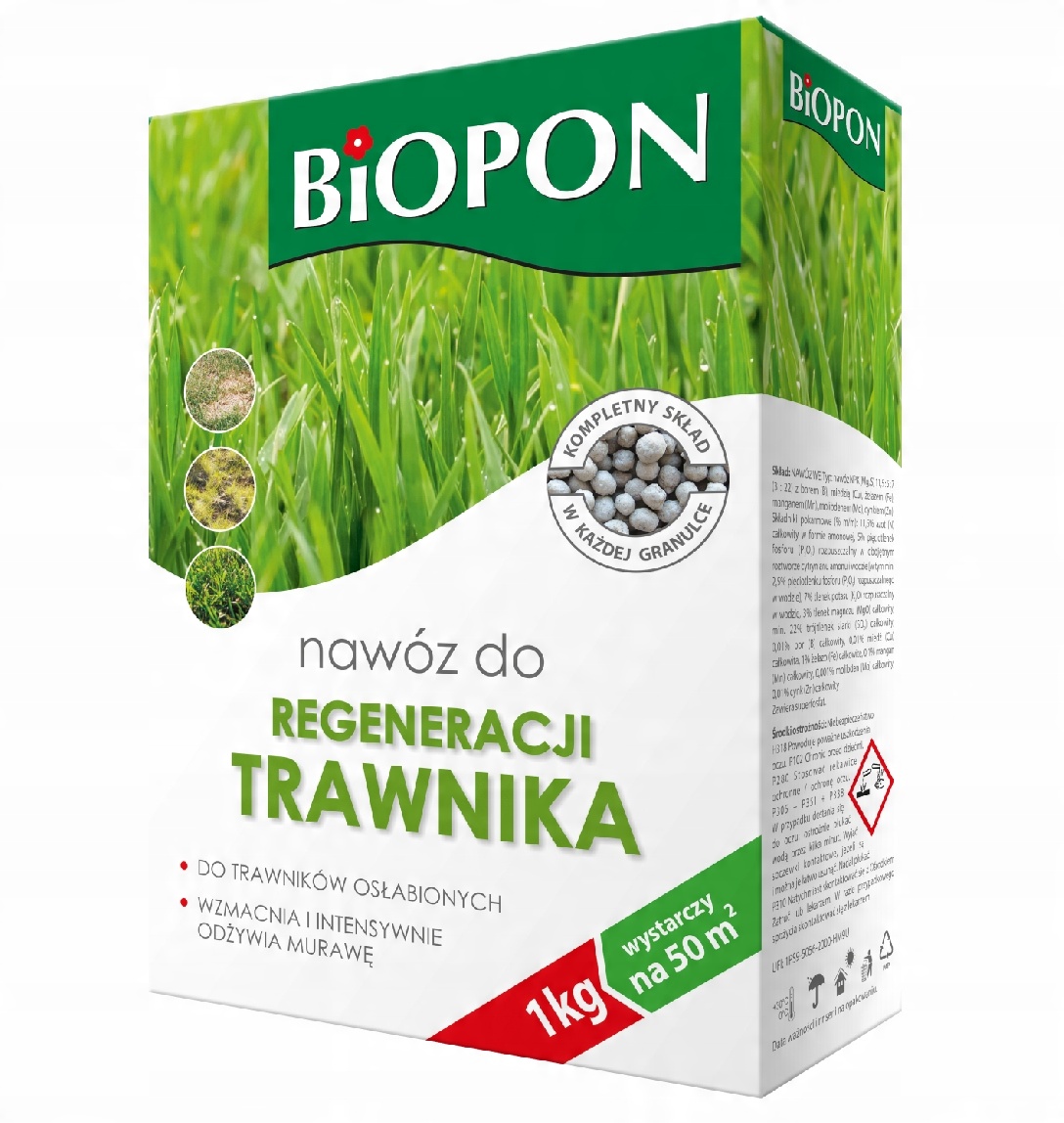 

Nawóz do Regeneracji Trawnika 1kg Biopon