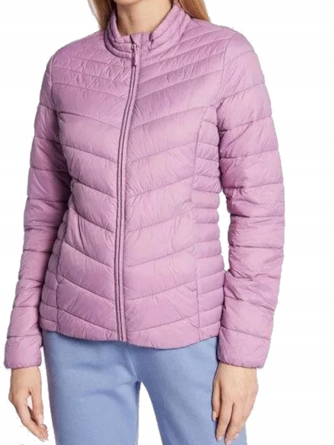 Dámská prošívaná Bunda 4F KUDP002-52S sportovní bez kapuce fialová Xs