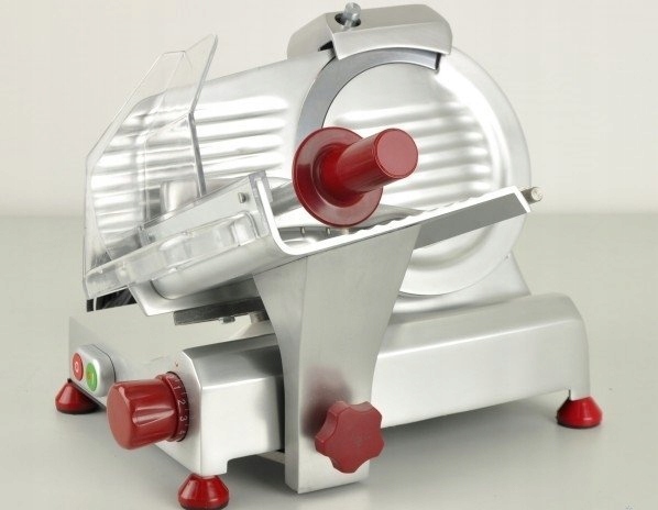 WŁOSKA KRAJALNICA DO WĘDLIN Z NOŻEM O ŚREDNICY 25CM INVEST HORECA F-250R Kod producenta F-250 R