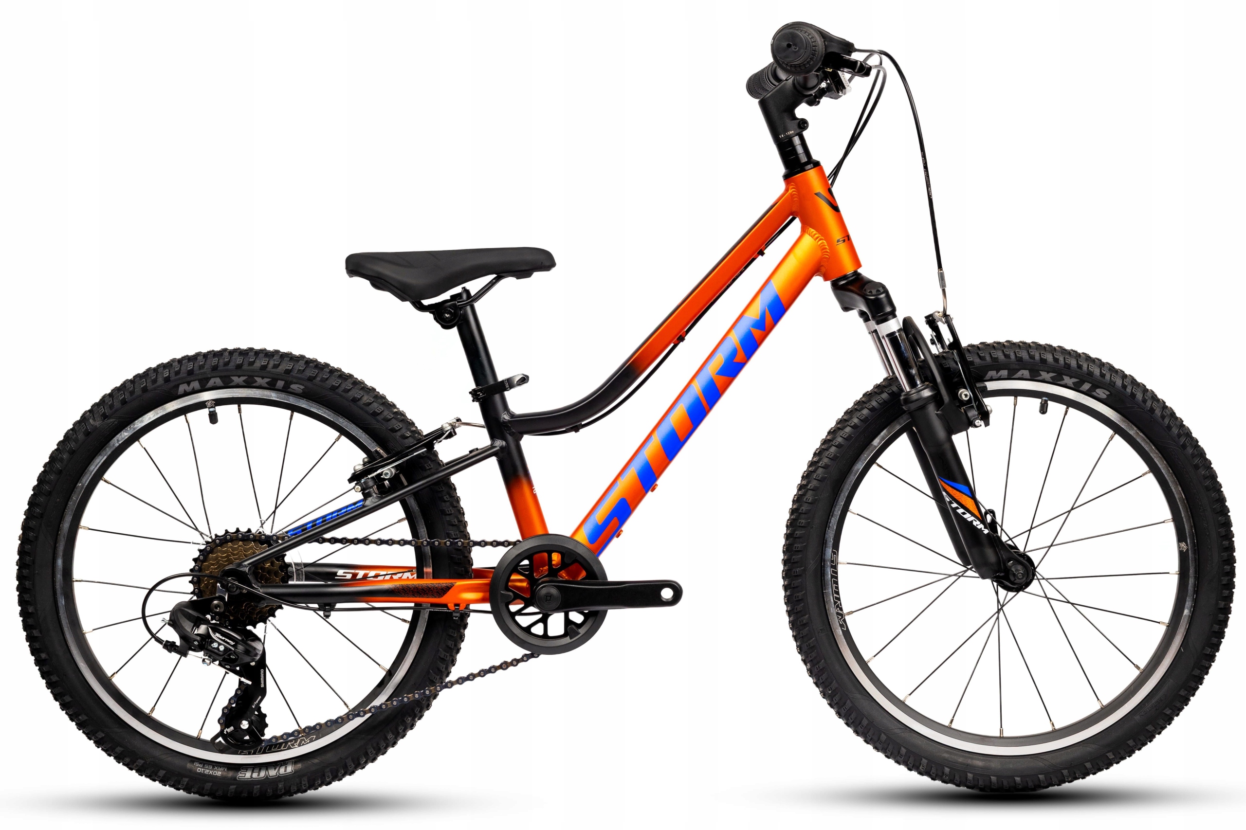 Rower Dziecięcy 20 Storm Mtb Racer Alu V-brake 10,5" Pomarańczowo-czar