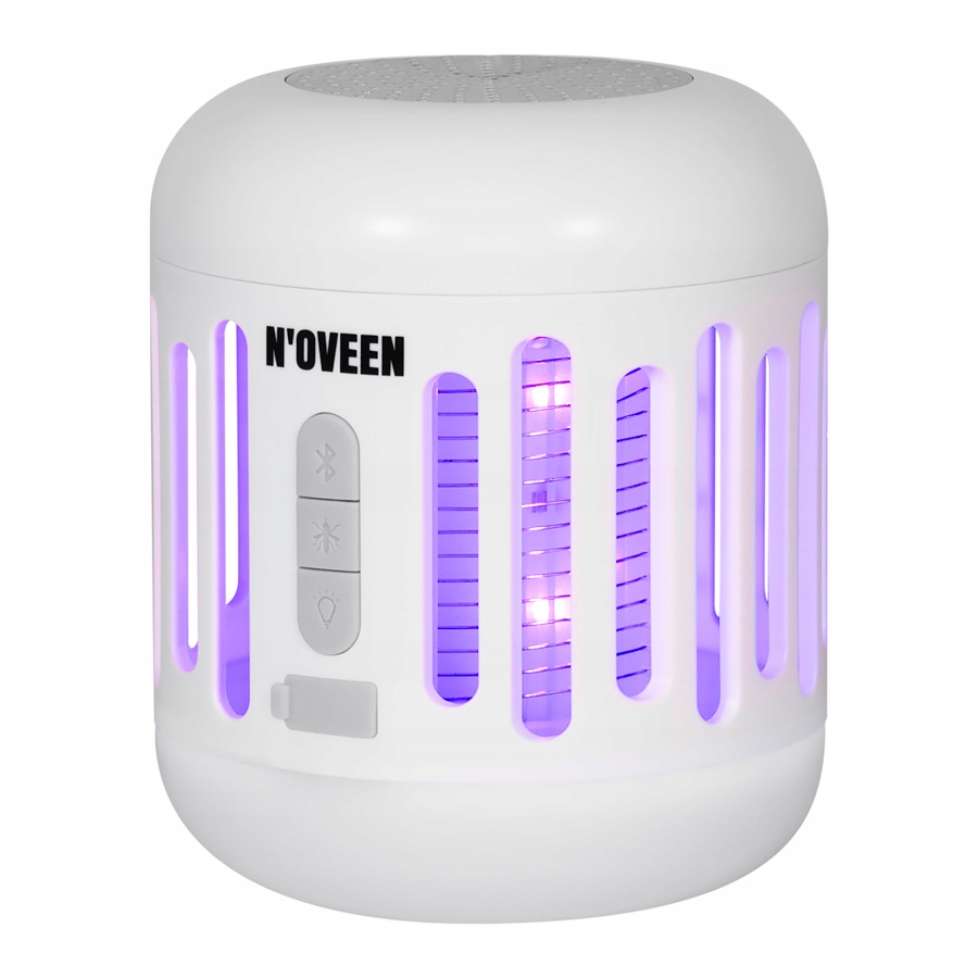 Insekticidní lampa 3v1 Na Komáry Hmyz N'oveen IKN863 Led IPX4 Uv Reproduktor