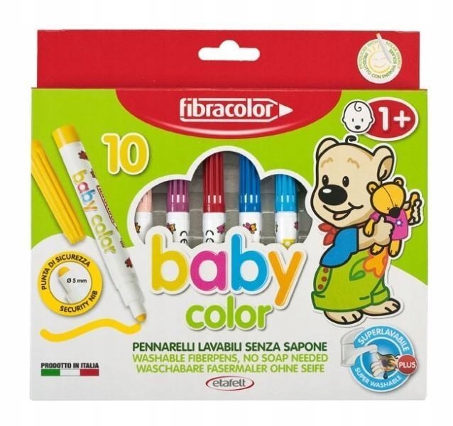 MAZAKI BABYCOLOR OD 1 ROKU 10 KOLORÓW FIBRACOLOR