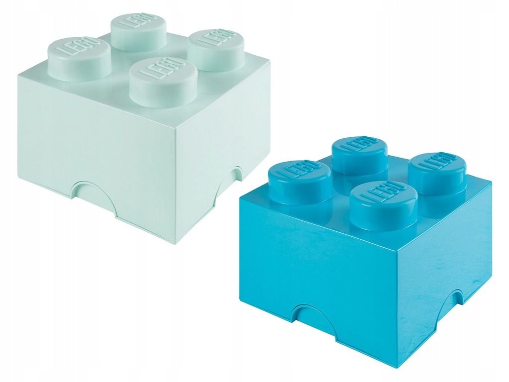 Lego Krabička na ukládání kostek 2ks (modrá a modrá)