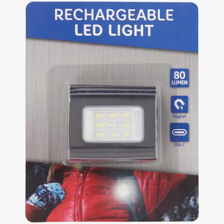 Przenośna, ładowalna lampka Led 80 lumenów z magnesem