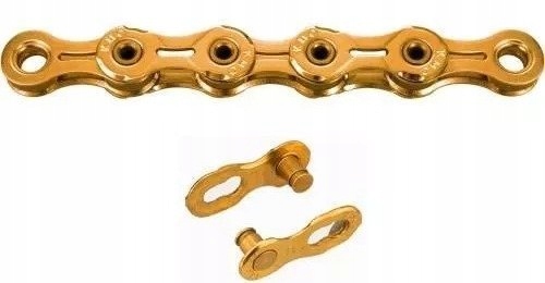 łańcuch KMC X9 SL Ti-N x114 złoty Liczba zębatek na tylnej kasecie/ szerokość ogniwa zewnętrzna 9/ (6,6 - 6,8 mm)