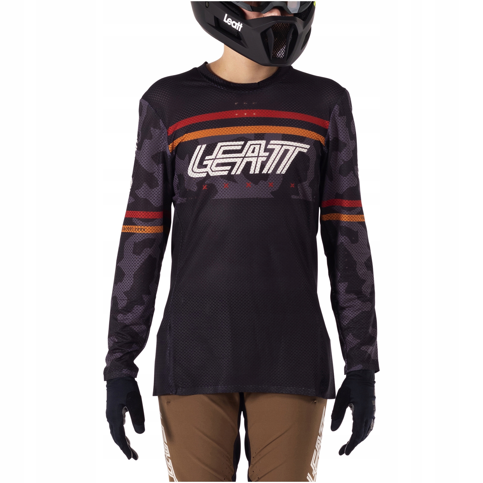 Koszulka rowerowa dla dzieci Leatt Jersey Mtb Gravity 4.0 czarna r. L