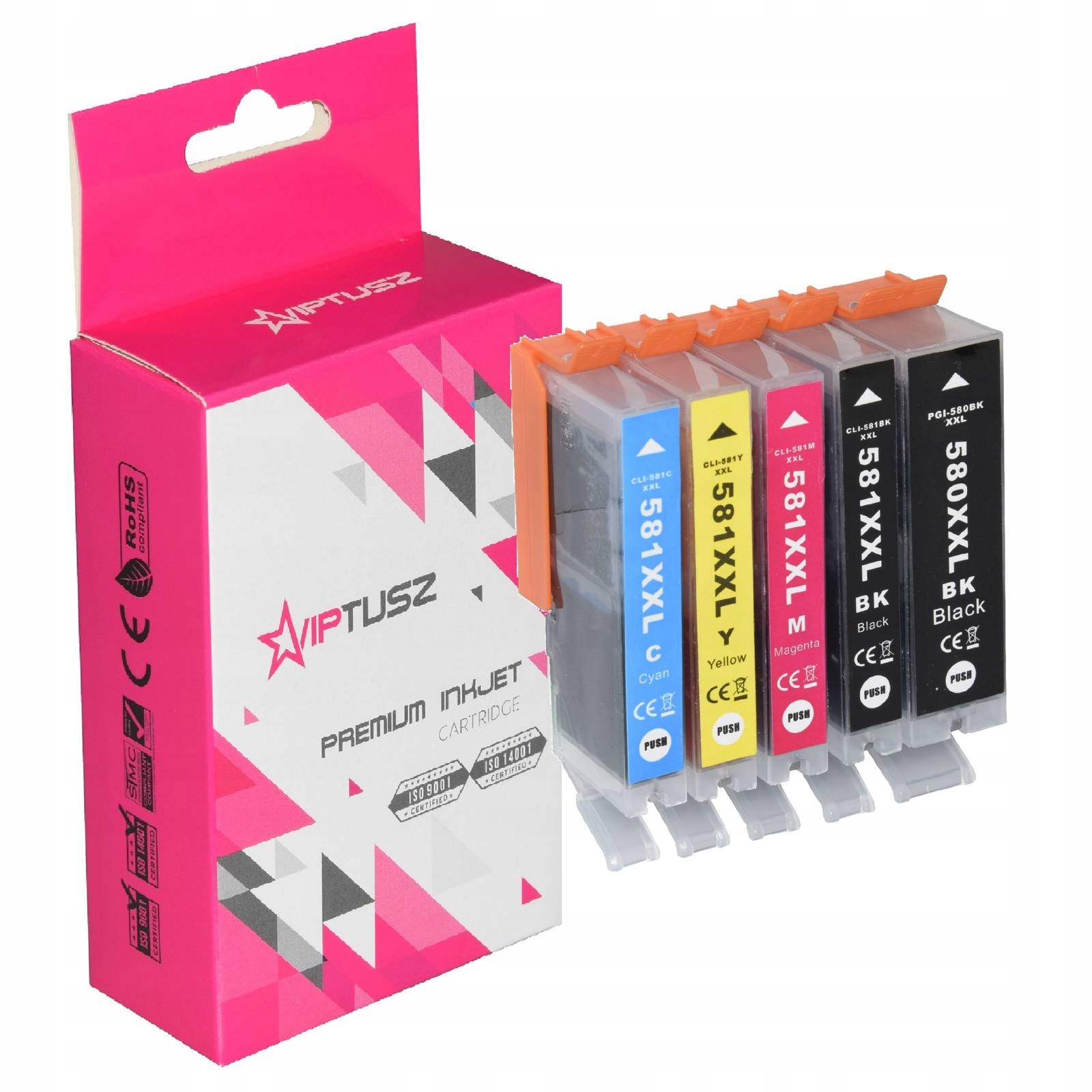 

Tusze do Canon 580 PGI-580BK CLI-581BK CLI-581C XL