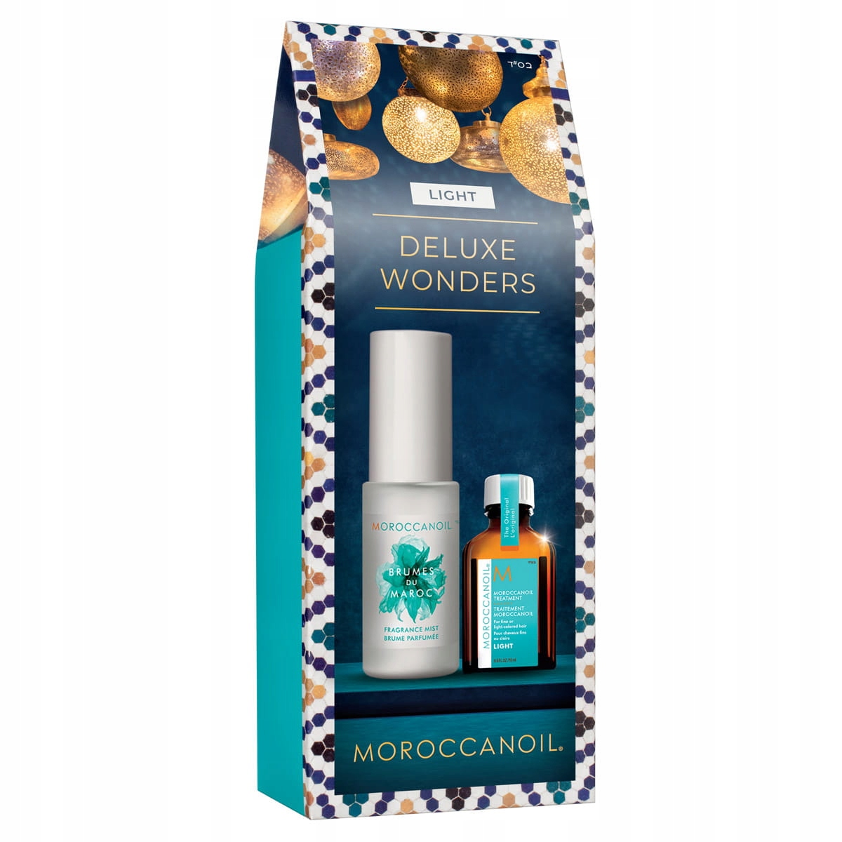 Moroccanoil Deluxe Wonders Light dárková sada: mlha na vlasy a kúra