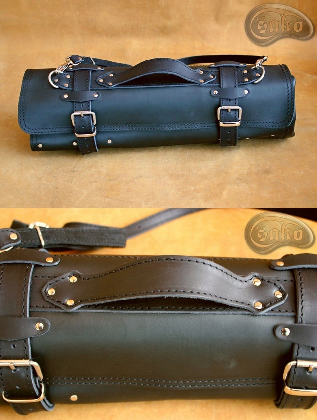 SKÓRZANY POKROWIEC TORBA ETUI FUTERAŁ NA NOŻE Marka Sako