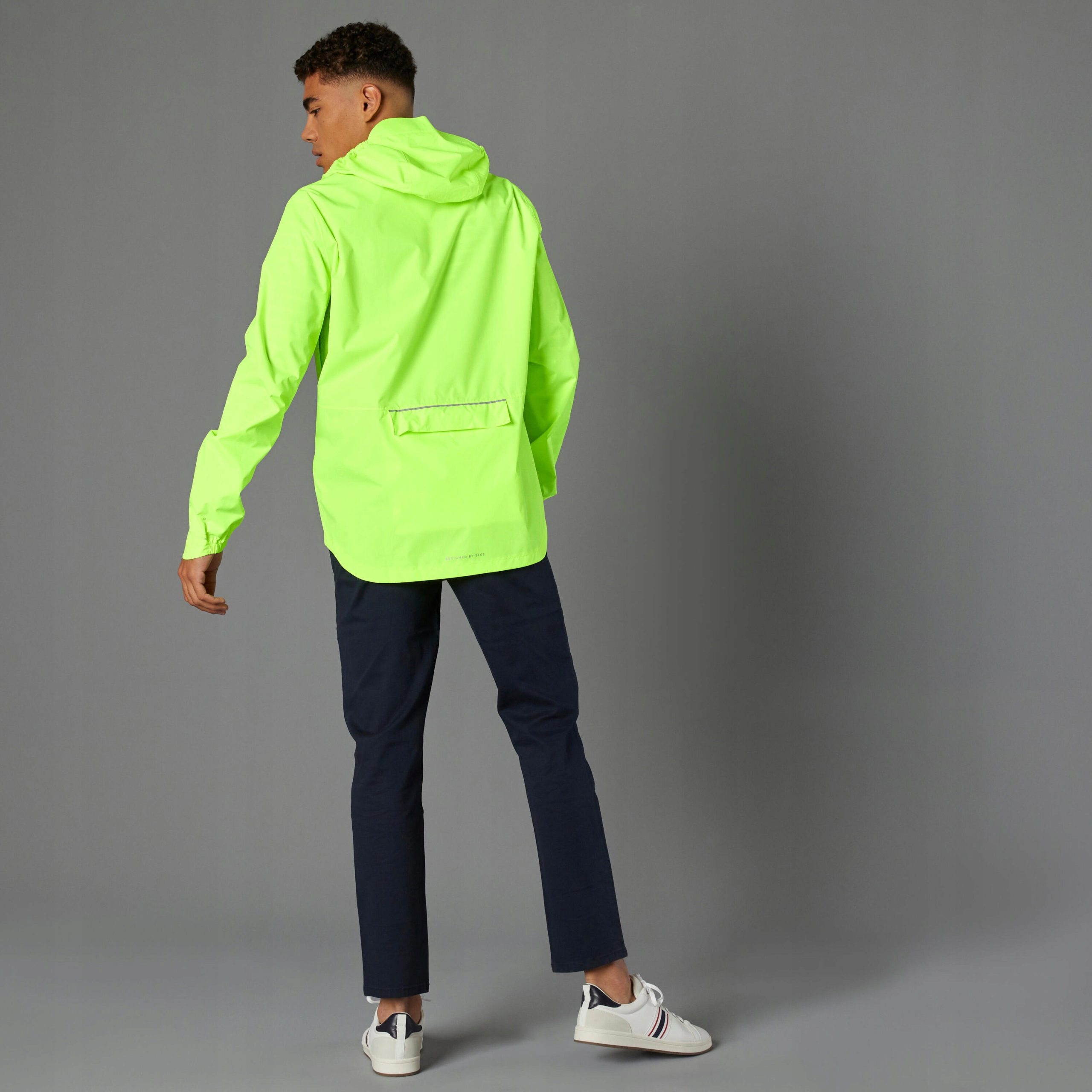 MĘSKA KURTKA NA ROWER WODOODPORNA WIATROSZCZELNA PRZECIWDESZCZOWA XXL Model FLUO