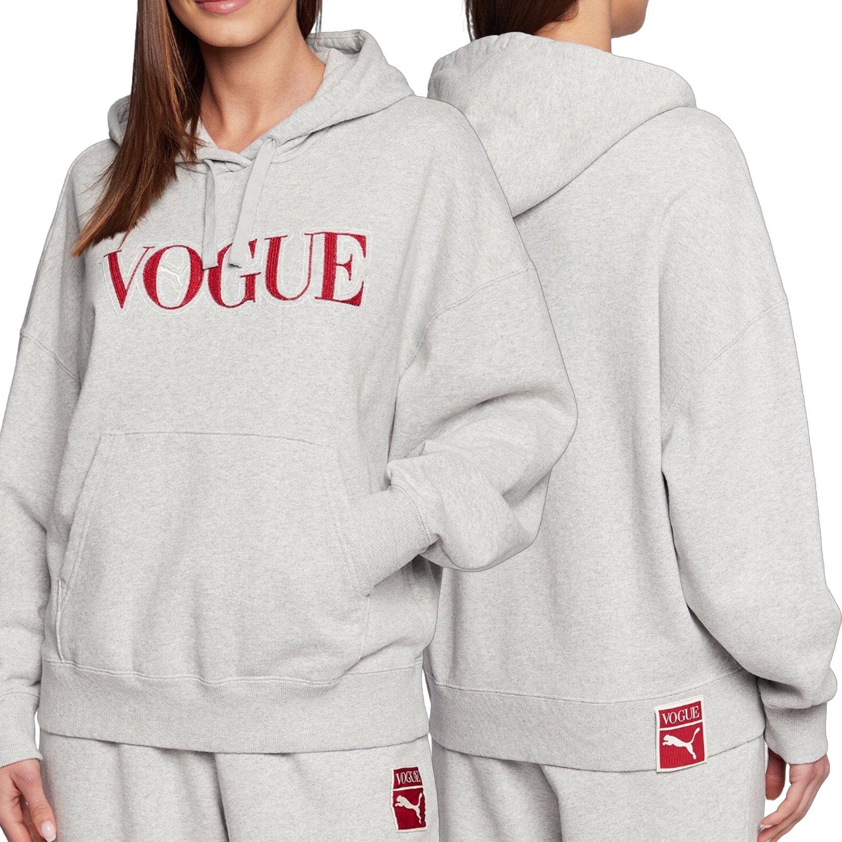 Puma x Vogue mikina šedá s kapucí originál 536691 04 Xs