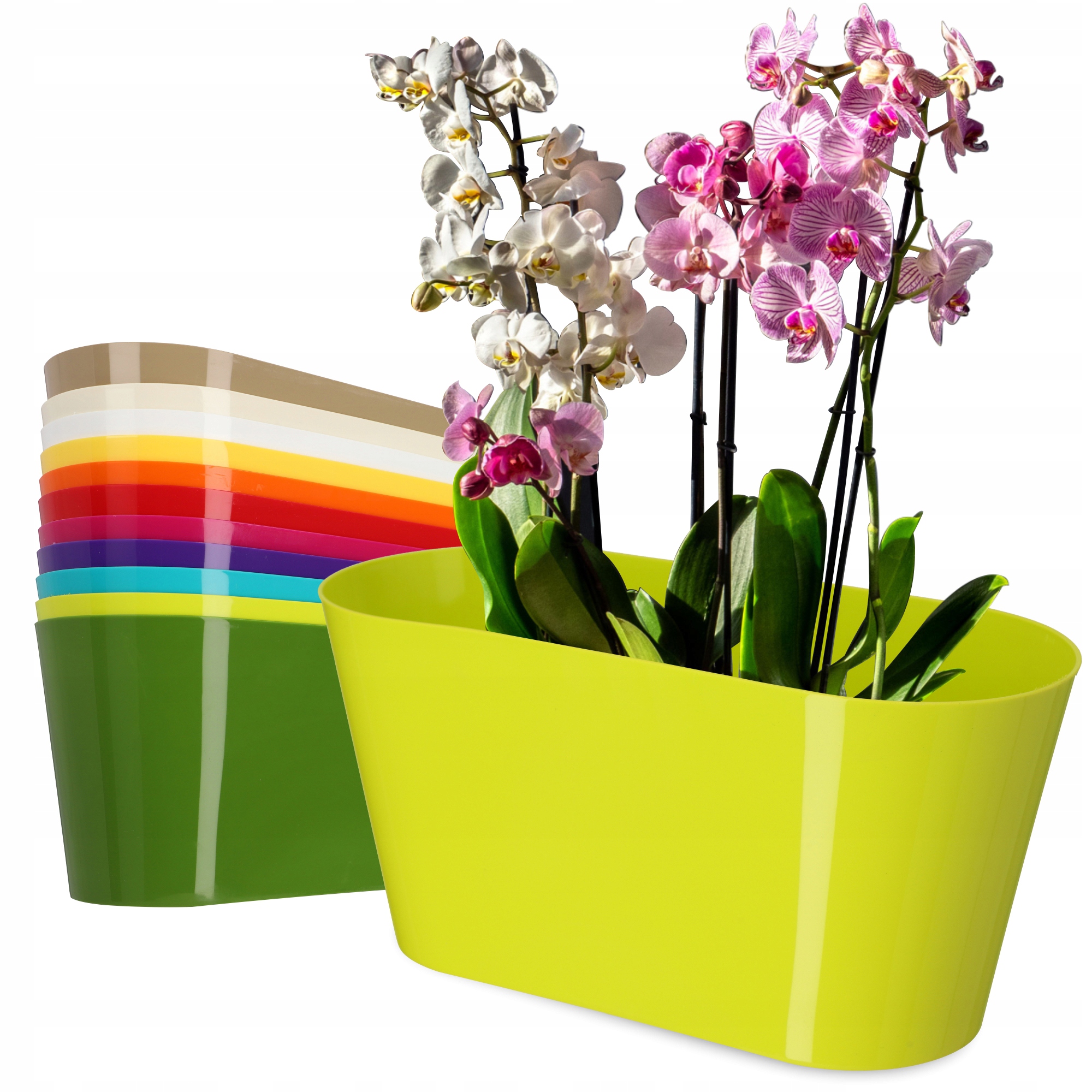 

Doniczka Osłonka Na Kwiaty Rośliny Limonka 27 cm