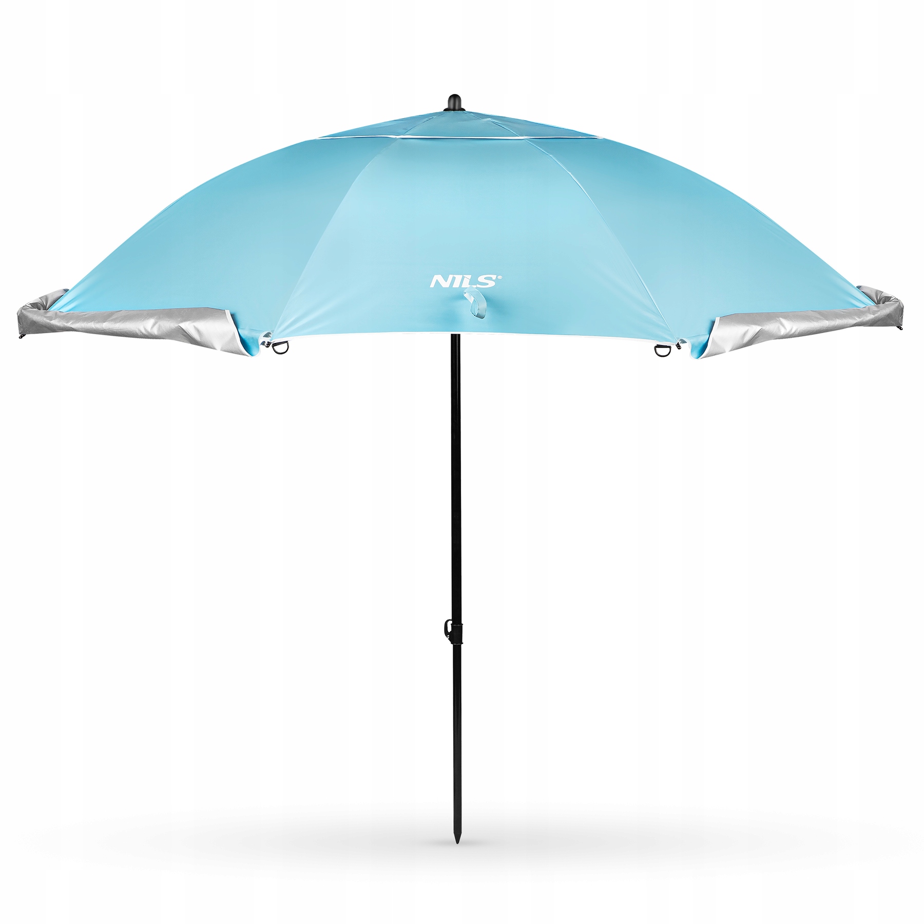 Plážový Slunečník/paraván 2V1 XXL 240 CM Modrý Nils NC17114