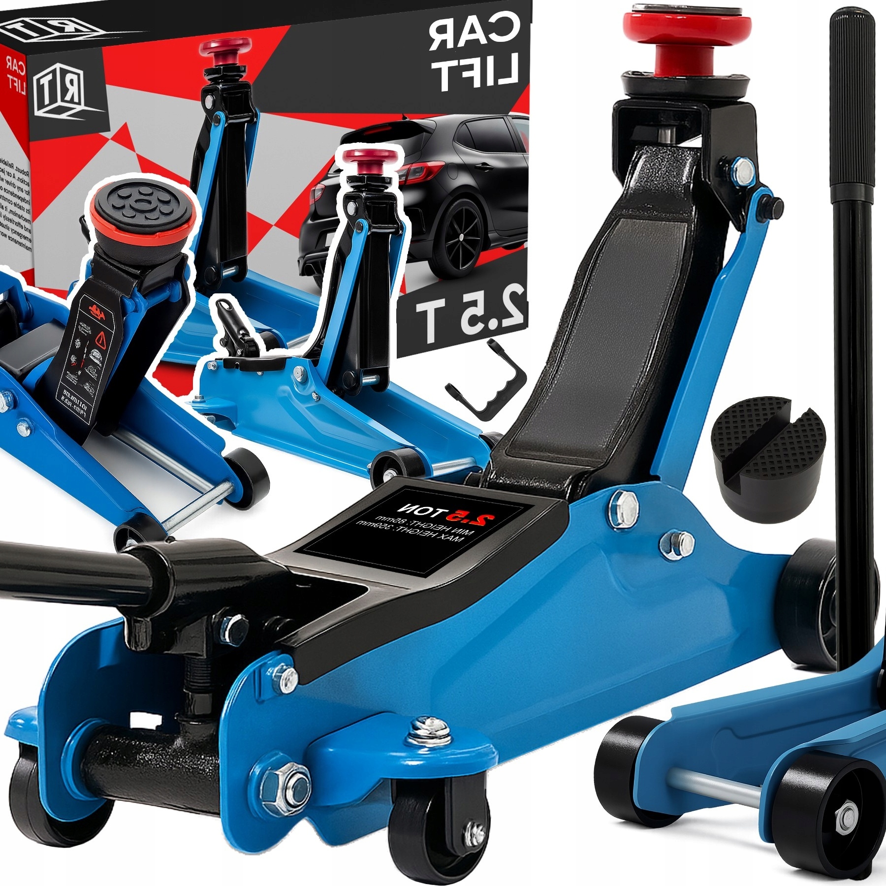 Hydraulický Hever Frog, Rozsah 85-360 MM Zvedák 2,5T