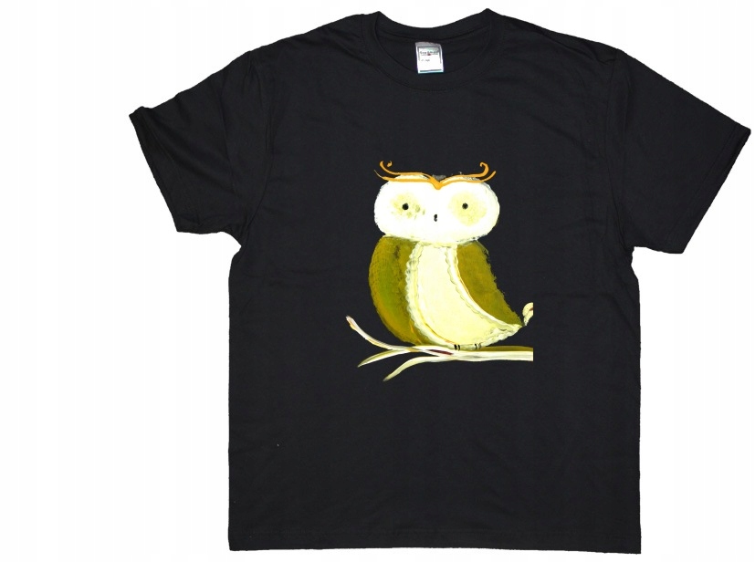 

Koszulka Męska Odjechana Zielona Sowa Sówka Owls