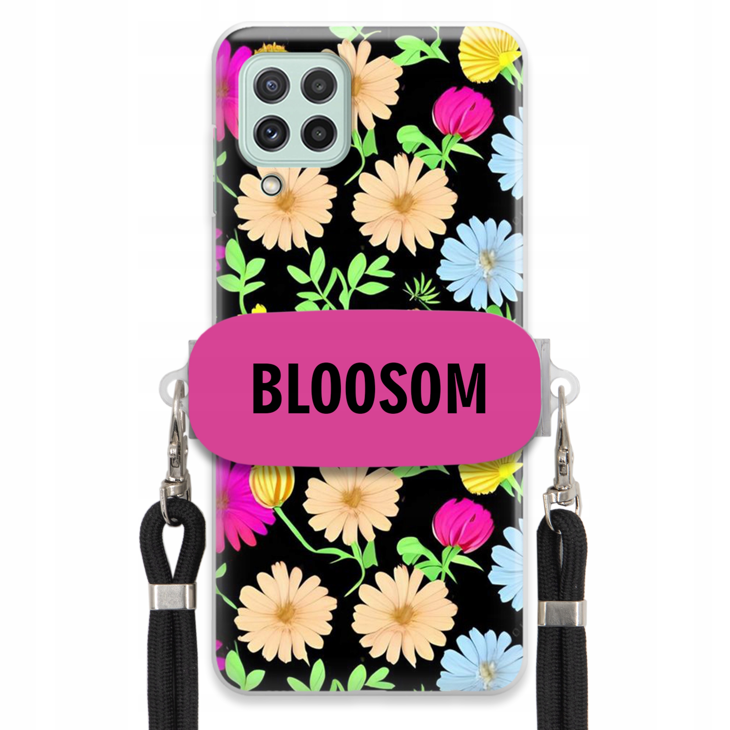Pouzdro Držák Crossbody pro Samsung A22 5G Kryt Case Květiny Bloosom Flower