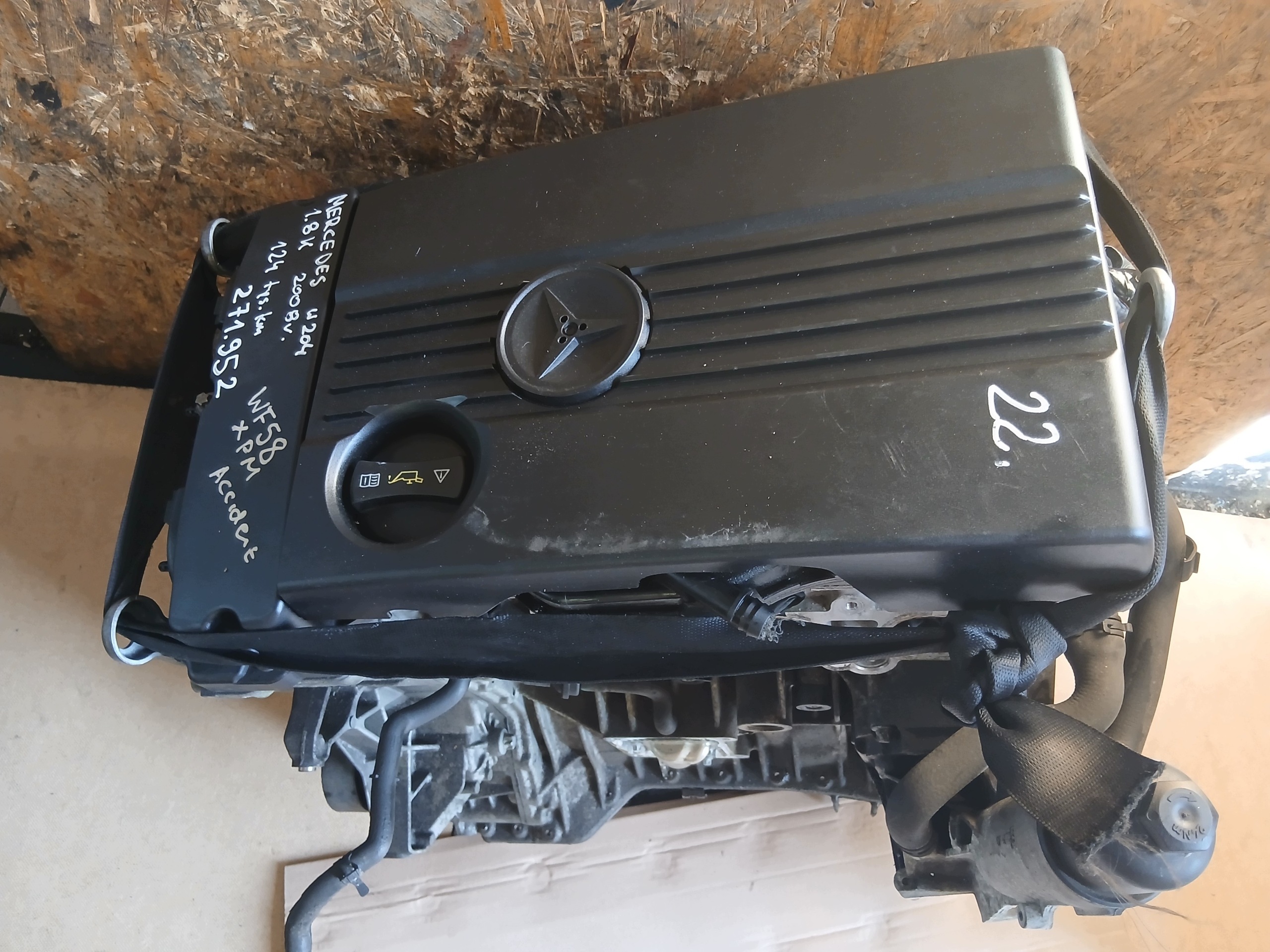 MERCEDES C W204 1.8K compressor; 2008 271.952 271952 engine 124 TYS KM
