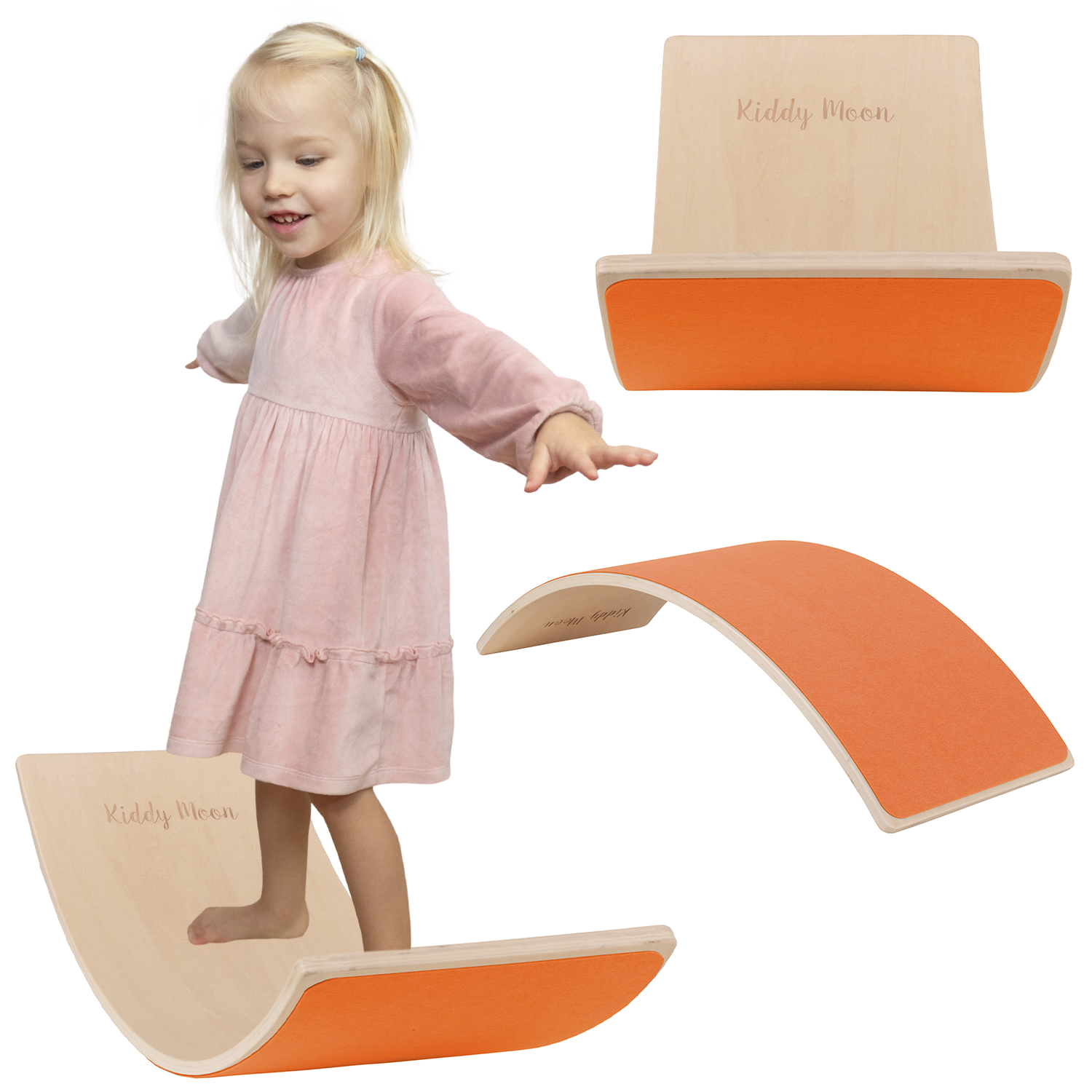 Drewniana Deska balansująca Balance Board z Filcem naturalna BB-002