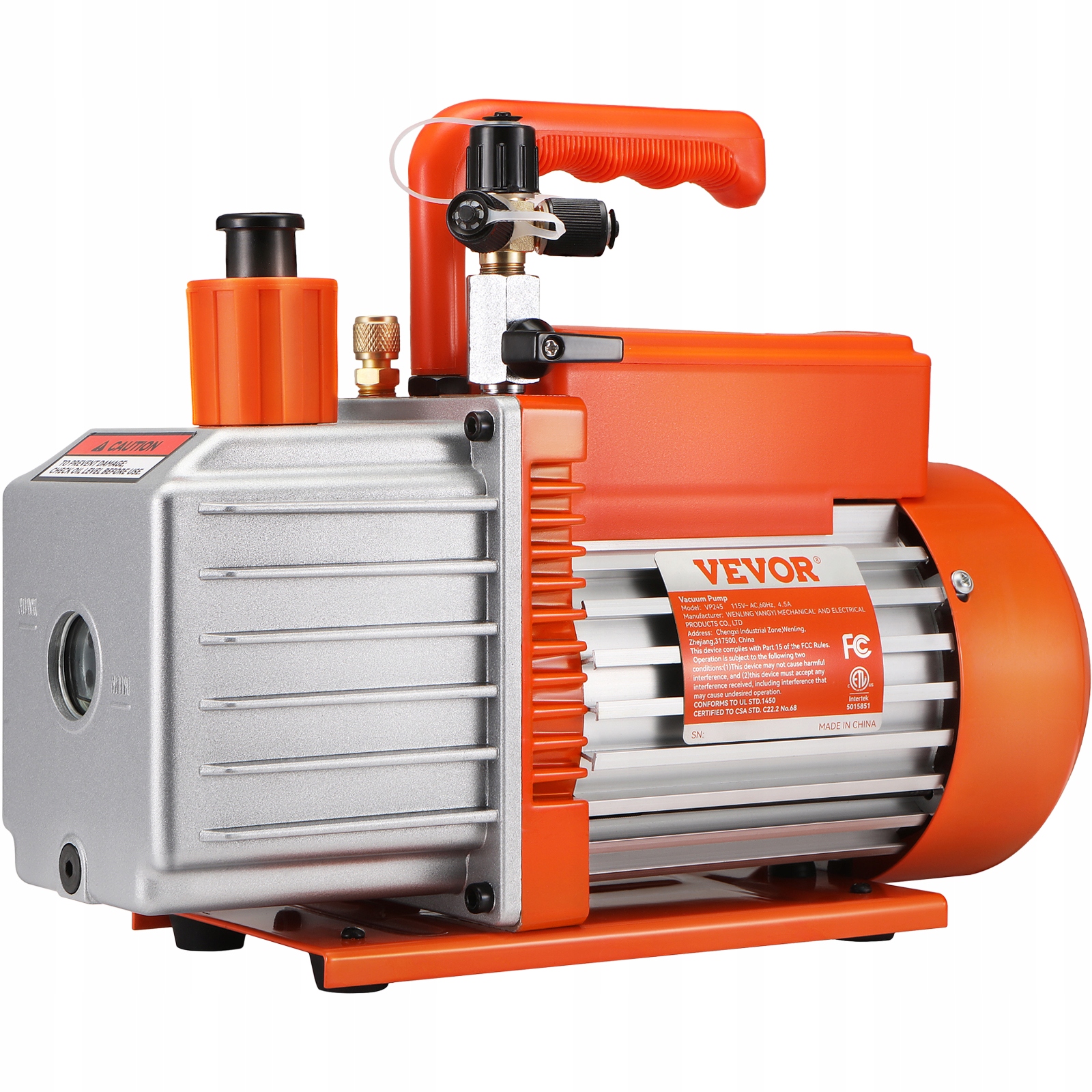 5 CFM Vákuová pumpa Klimatizačná vákuová pumpa 2-stupňová rotačná lopatková HVAC