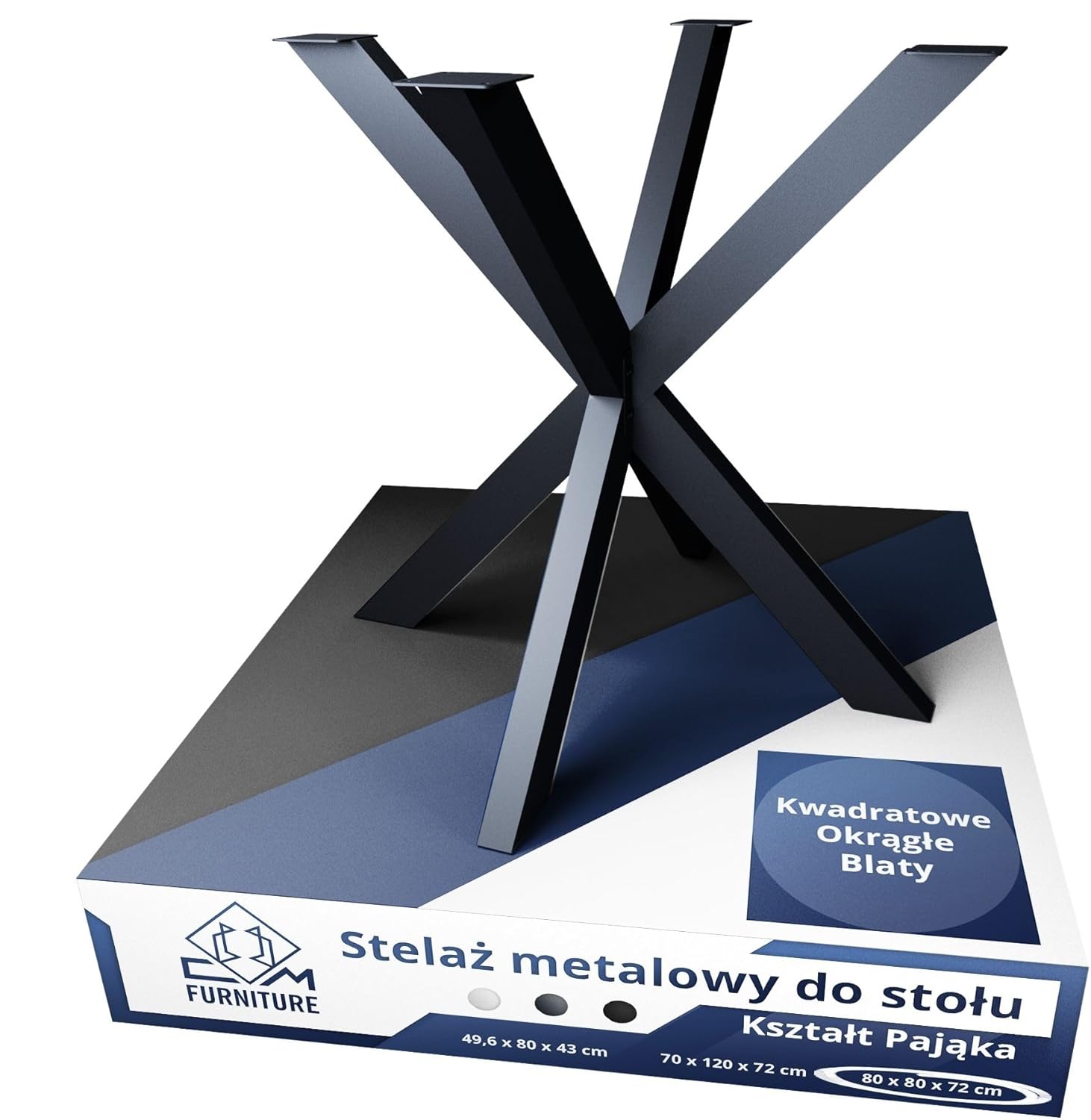 Kovánoná Noha, Kovový Rám Pre Stolík, Kávový Stôl, Lavičku Pavúk Loft, Antracitová