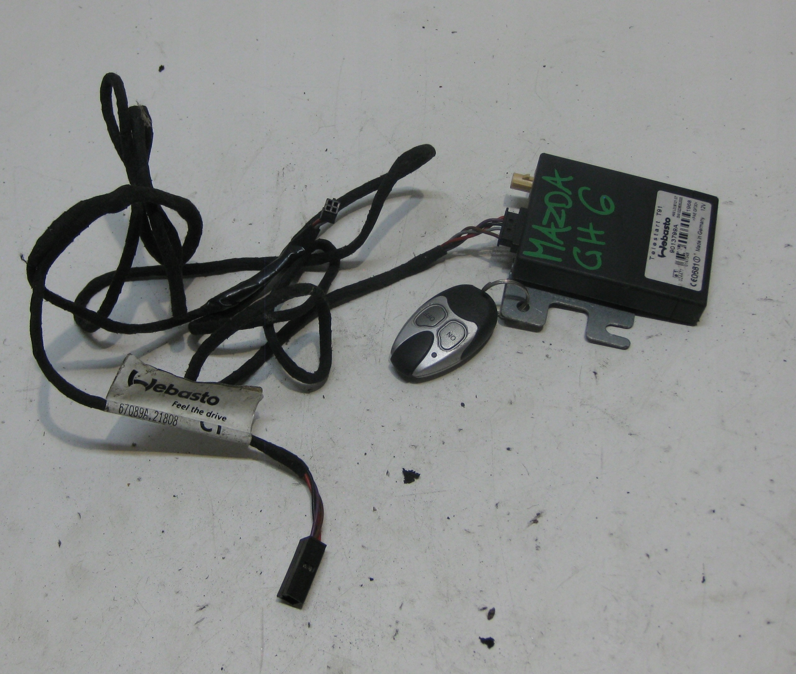 MAZDA 6 GH II WEBASTO webasto INSTALACJIA PILOT 9013799A