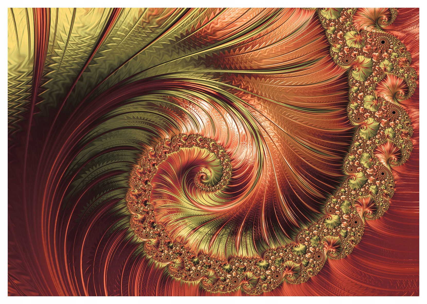 Fototapeta Červenozlatá spirálová abstrakce Geometrie 250x175 lepidlo