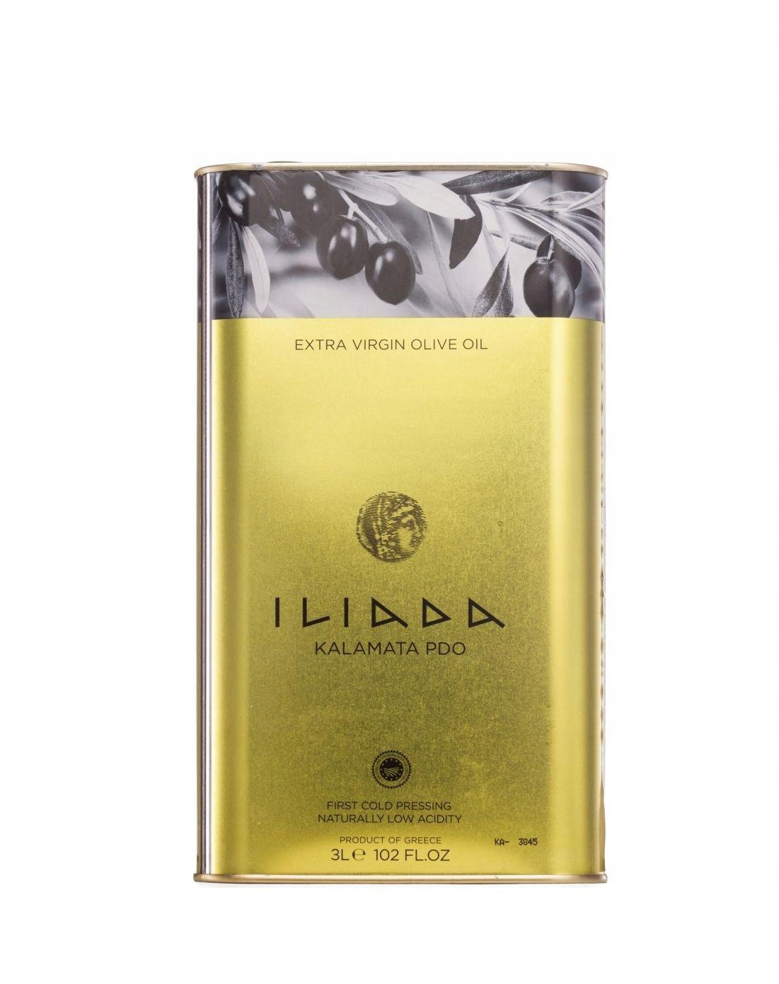 Grecka Oliwa z oliwek Extra Virgin Kalamata Pdo 3L Iliada