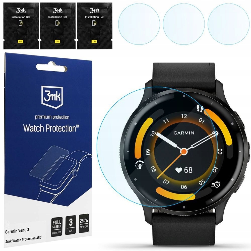 ZESTAW 3x FOLIA OCHRONNA NA EKRAN 3MK WATCH PROTECTION DO GARMIN