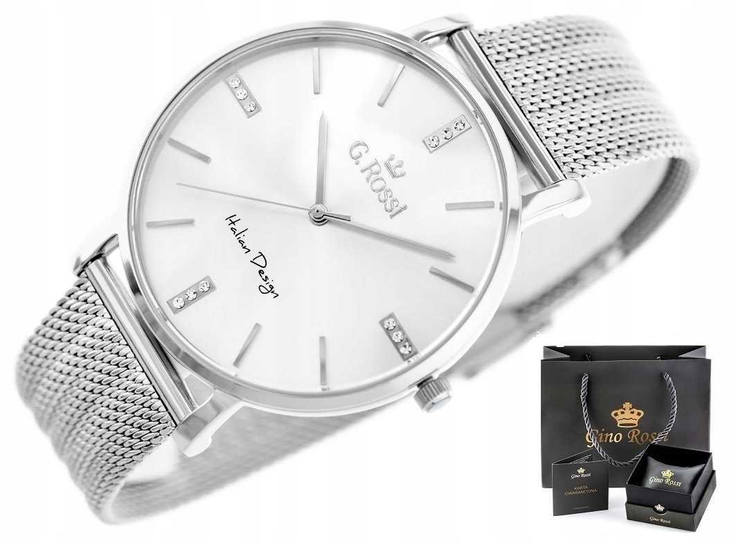 

Zegarek Damski Gino Rossi Alta mesh + Box + Grawer