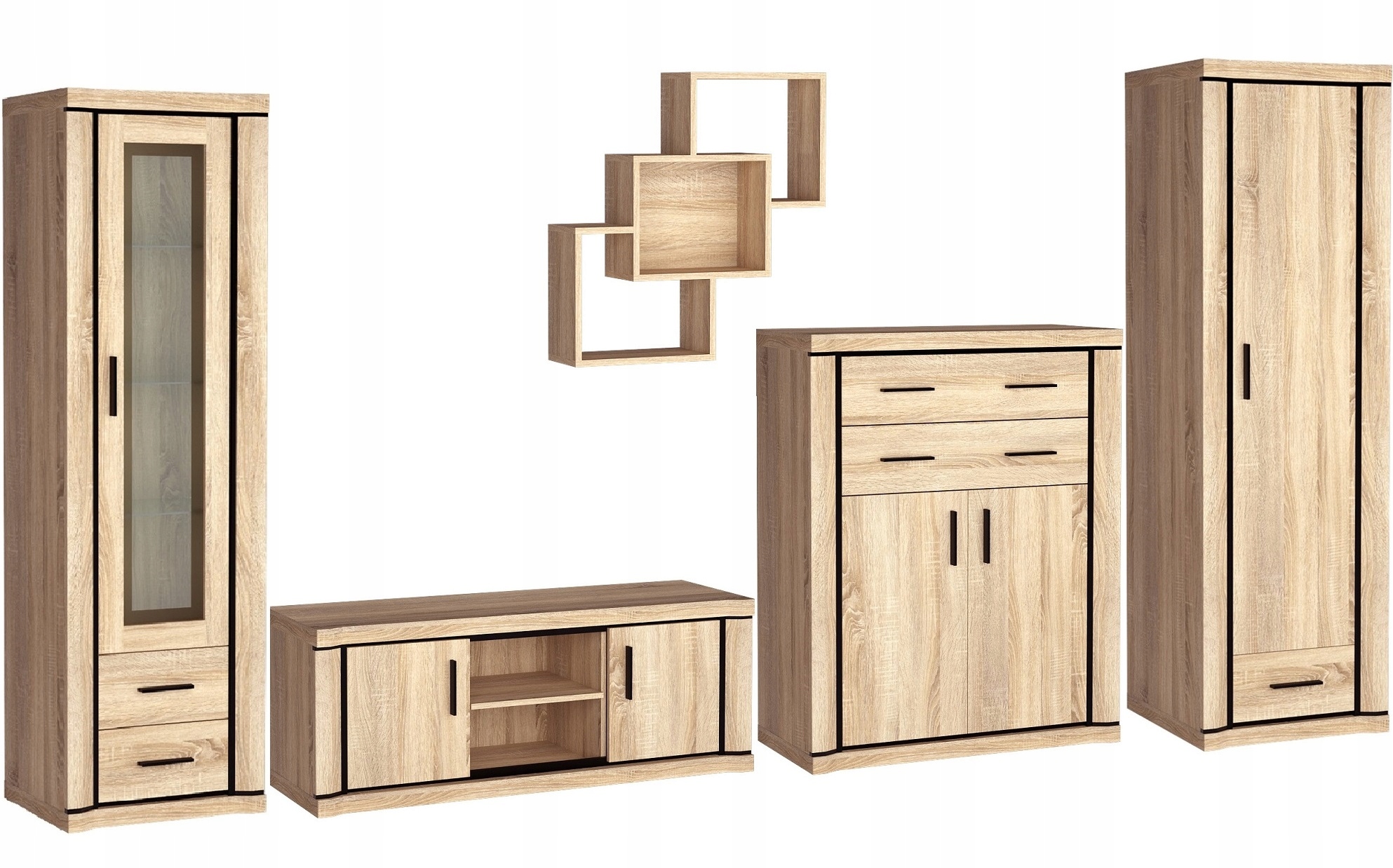 witryna słupek z szybą regał zamykany Dallas 16 Kod producenta d-16