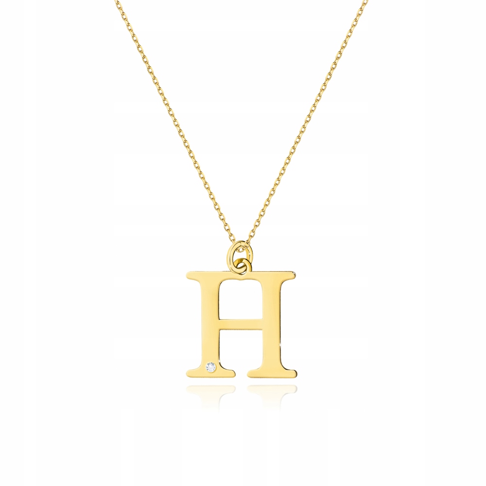 

Złoty Naszyjnik 585 Brylanty 0,005 ct - Literka H