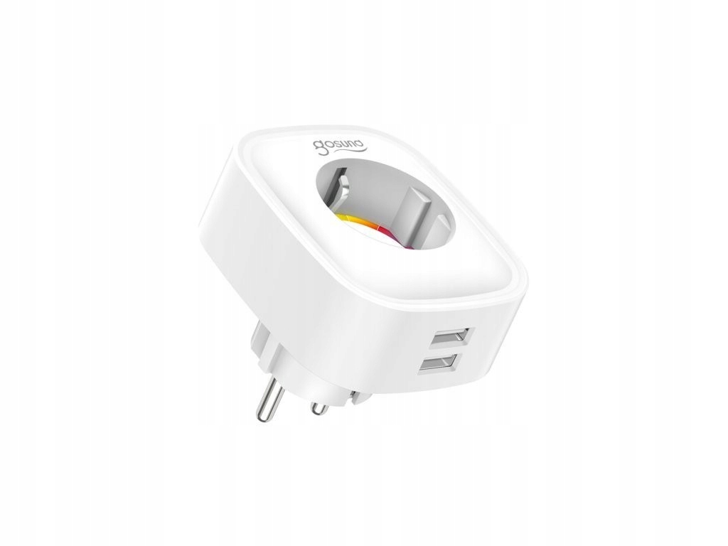 INTELIGENTNE GNIAZDKO WiFi POMIAR Energii 2XUSB