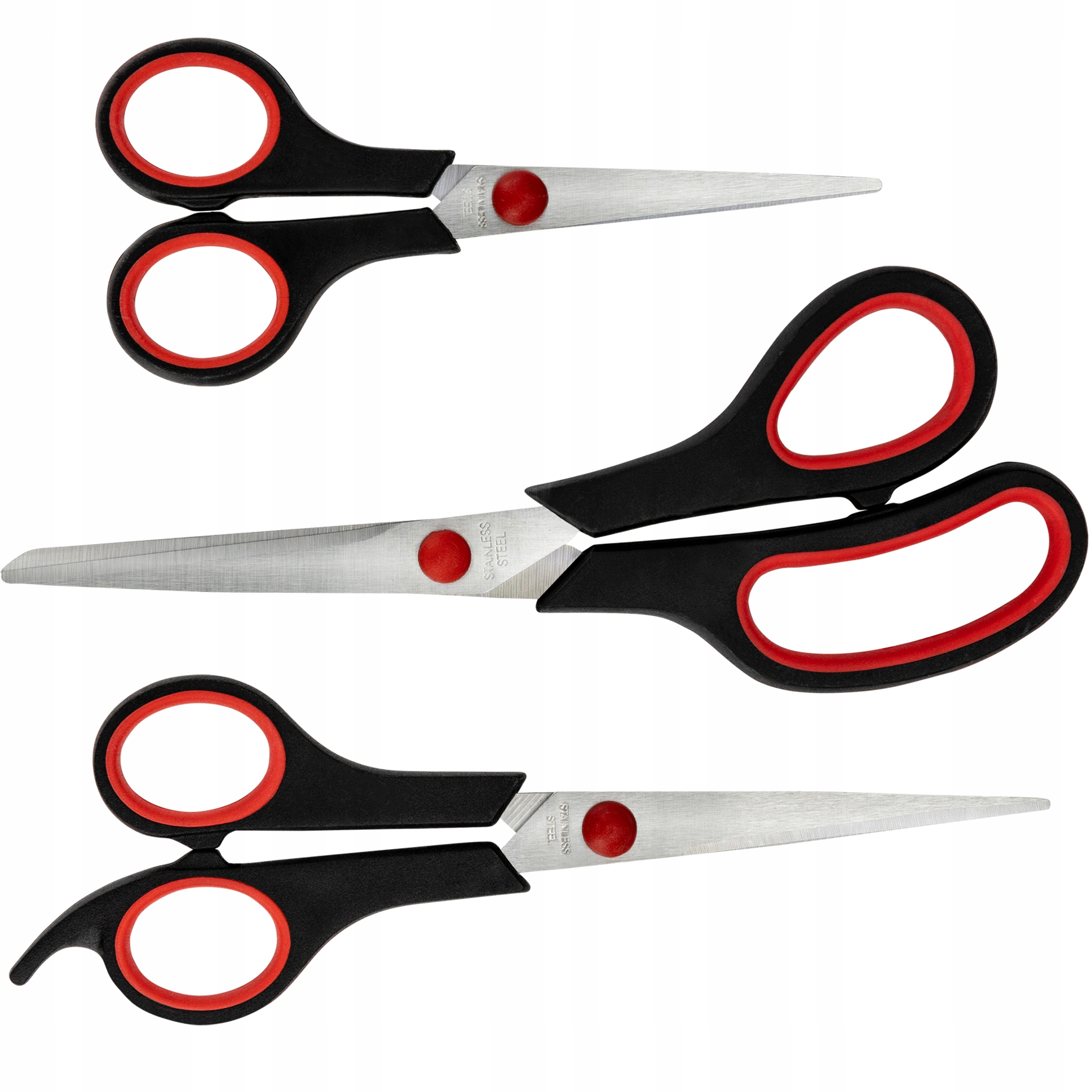 

Nożyczki Uniwersalne biurowe szkolne, Zestaw 3 szt