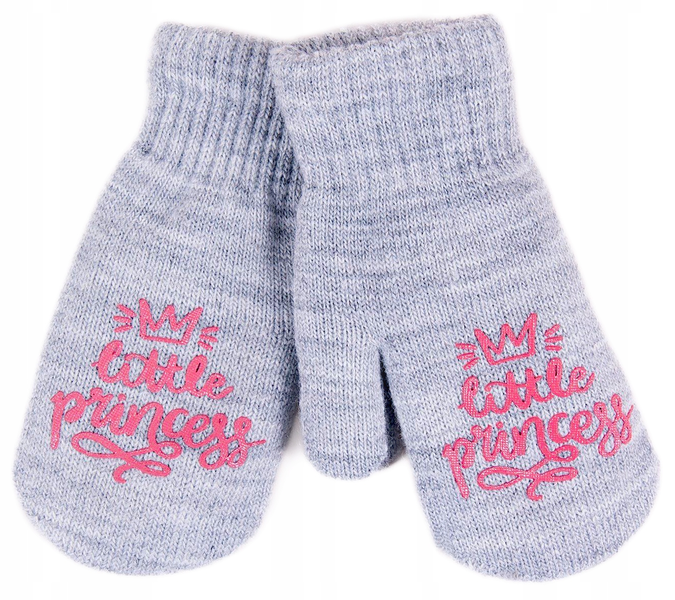 YO RĘKAWICZKI PODWÓJNE PRINCESS SZARE 16 CM
