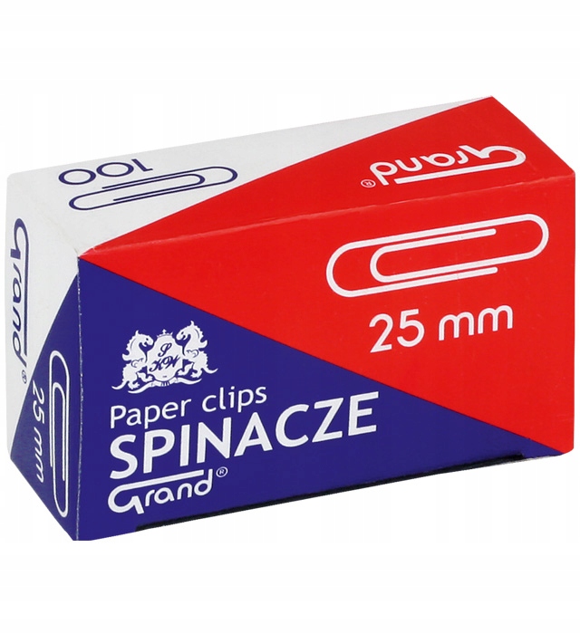 

Spinacze okrągłe 25mm Grand a-100 srebrne