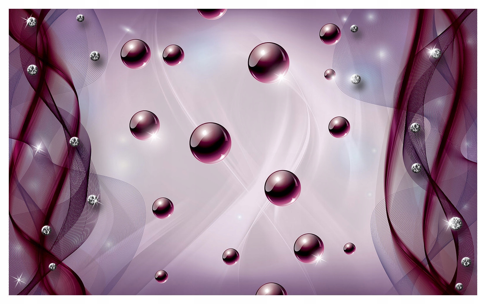 Fototapeta Fialové gule na tkanine abstrakcia elegancia 416x254 lepidlo