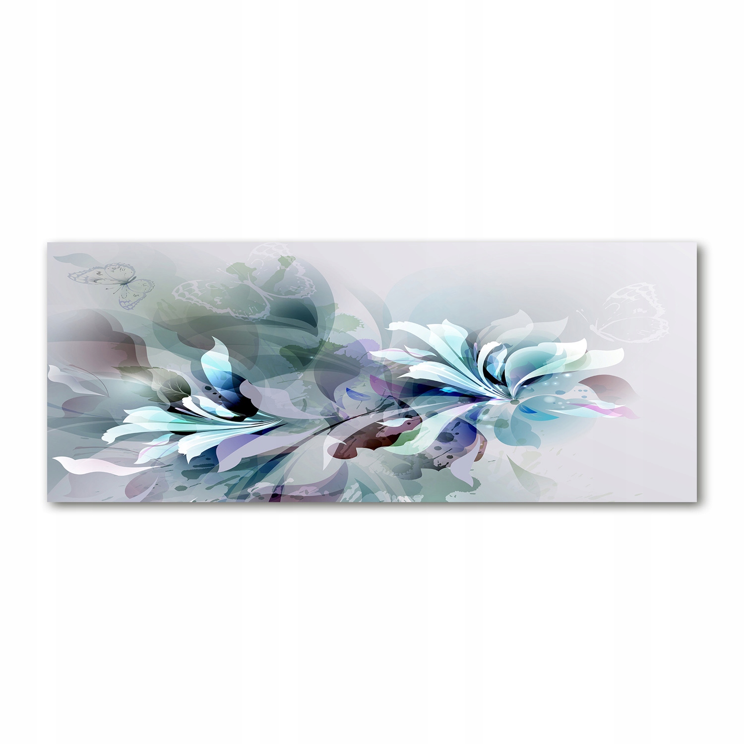 

Foto obraz szkło akryl Abstrakcja kwiaty 125x50 cm