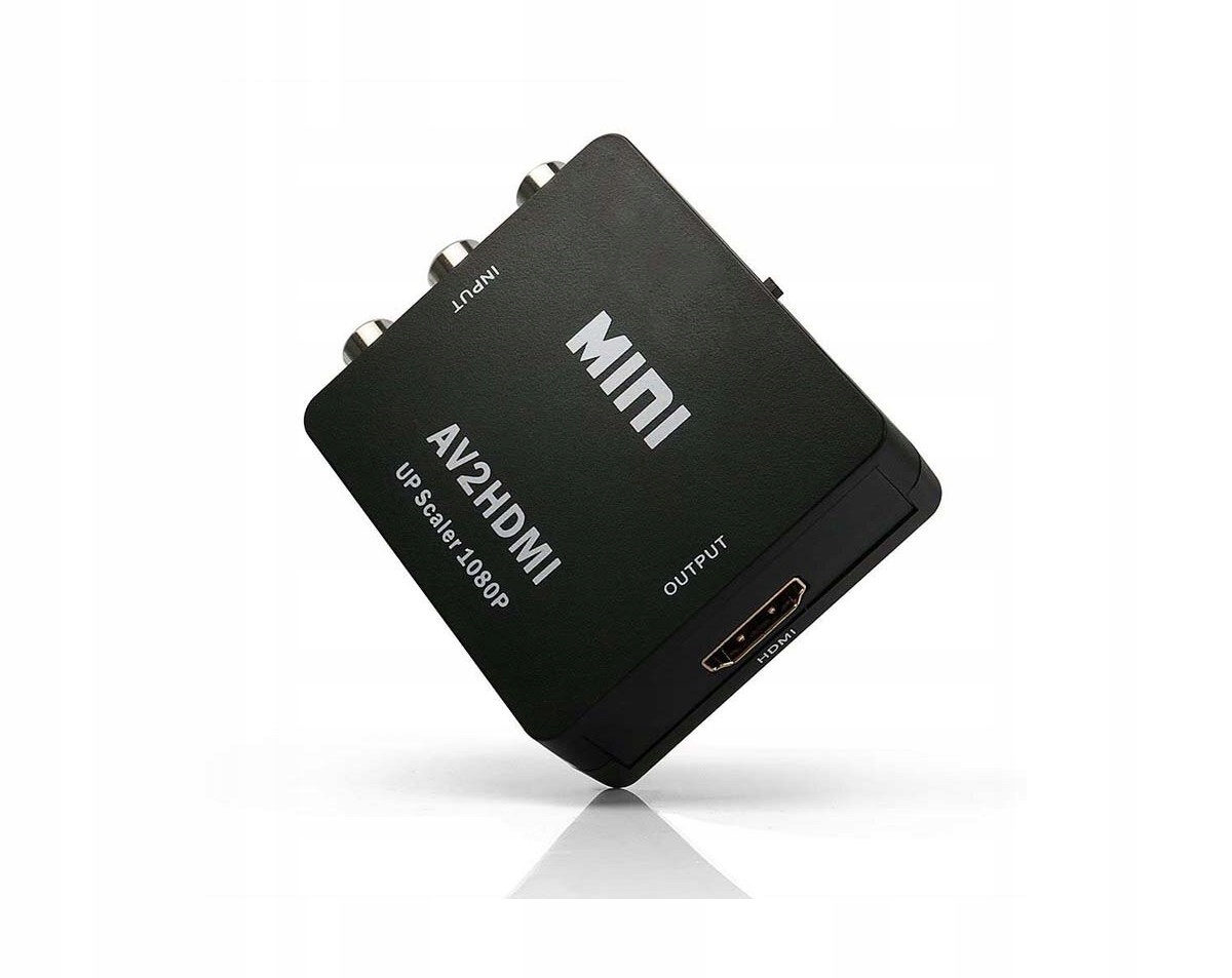Konwerter CVBS-HDMI Composite Video do HDMI czarny