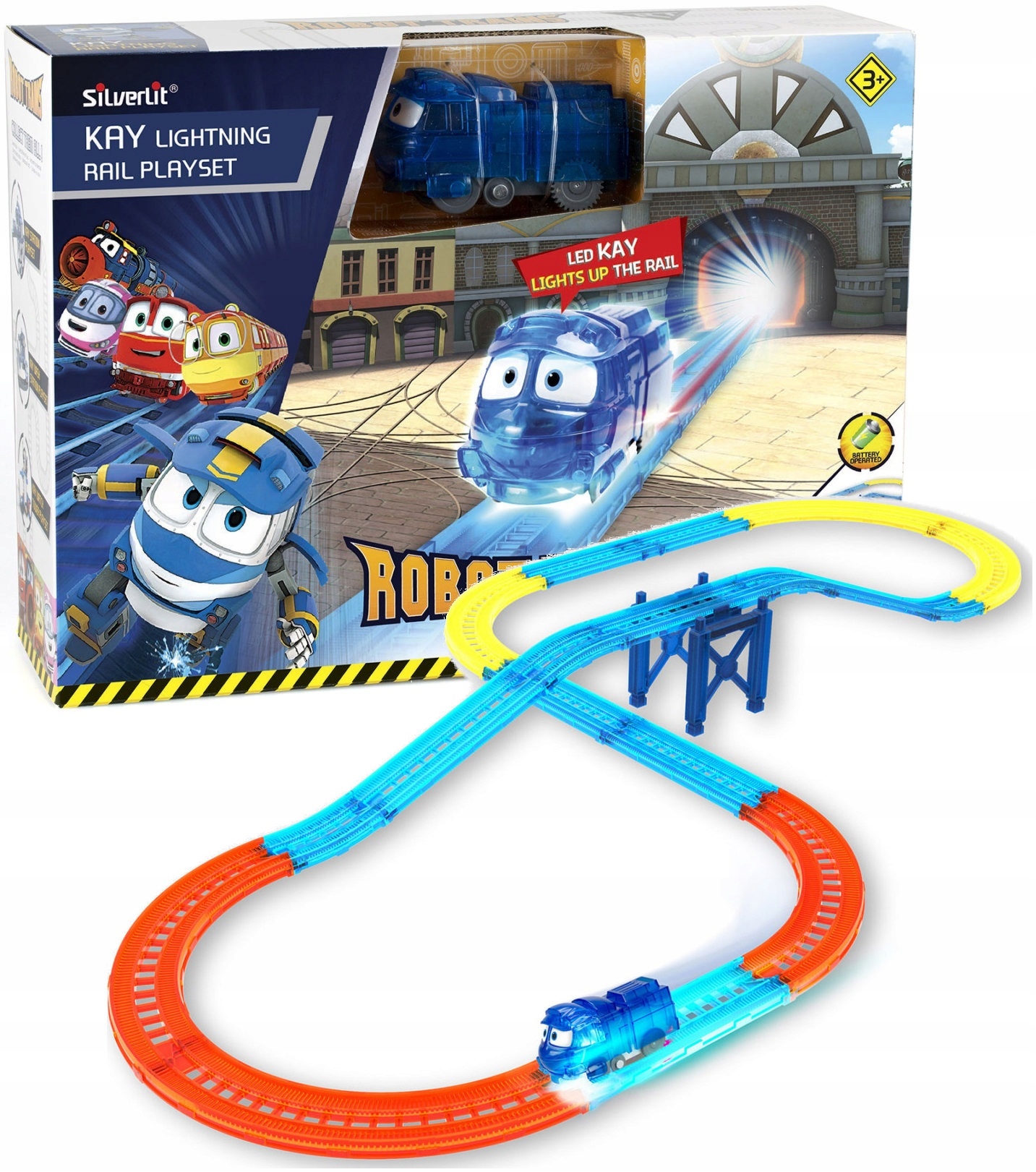 

Robot Trains Zestaw Tory Pociąg Świecący Kay Cobi