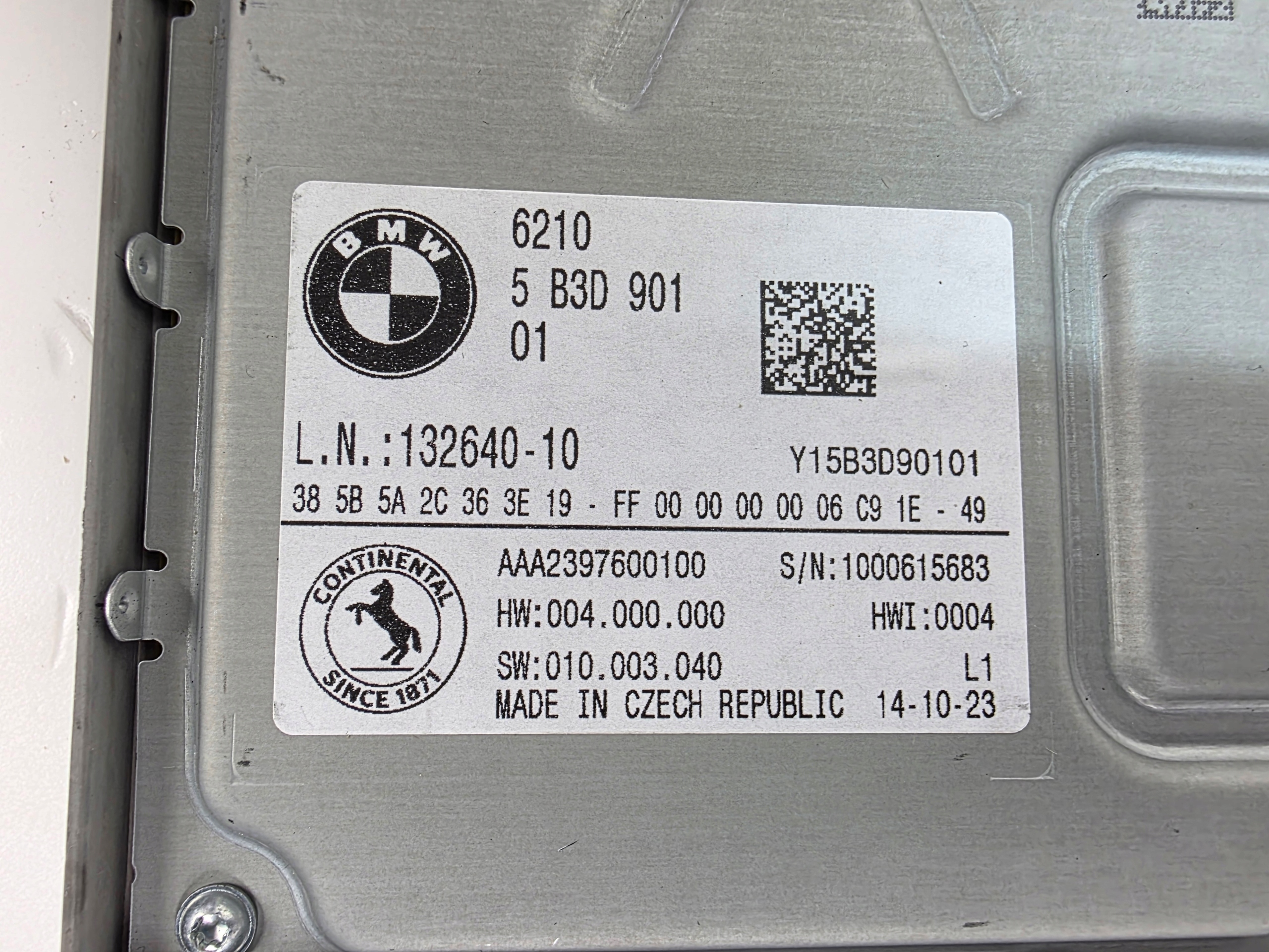 module control unit of the dial BMW X5 G05 G26 5B3D901