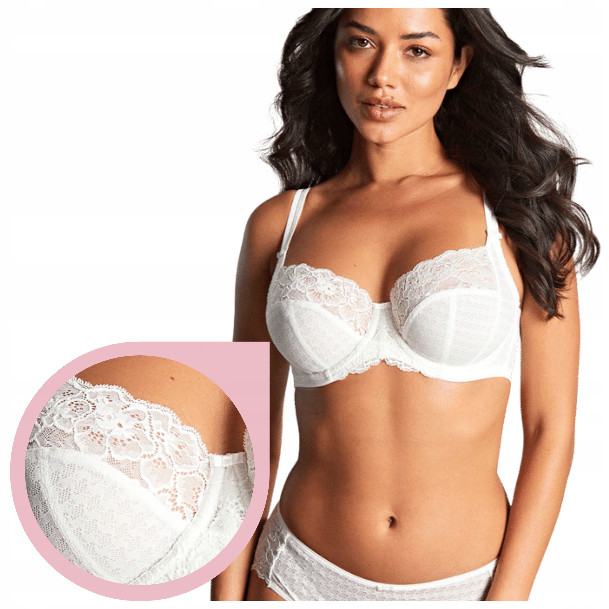 Měkká podprsenka soft full cup, pohodlná podprsenka Panache Envy ivory 40D/90D