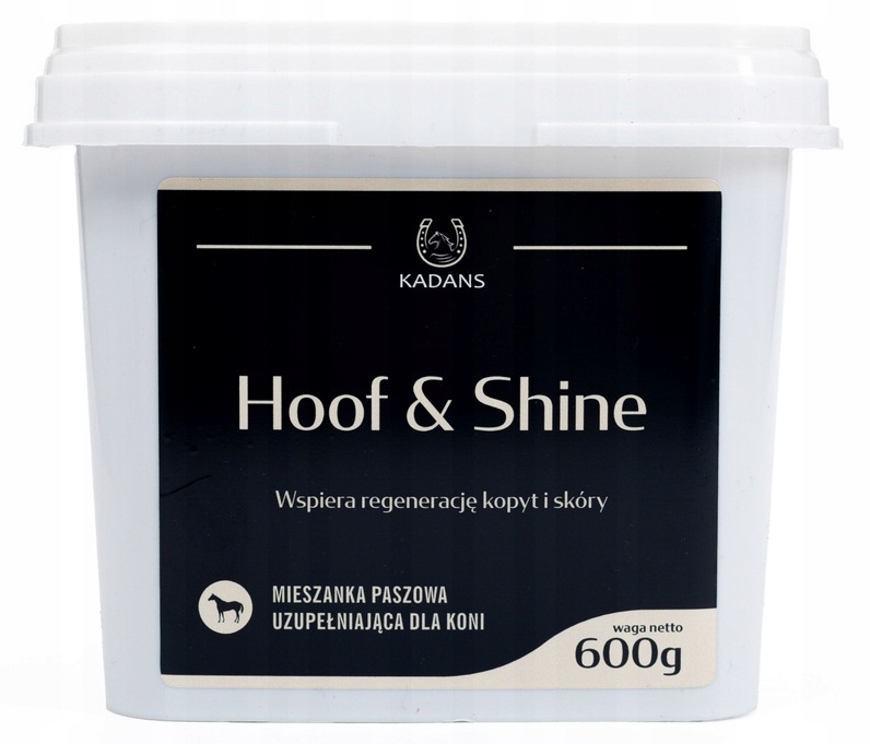Hoof & Shine preparat na regenerację kopyt skóry konia z biotyną 600g