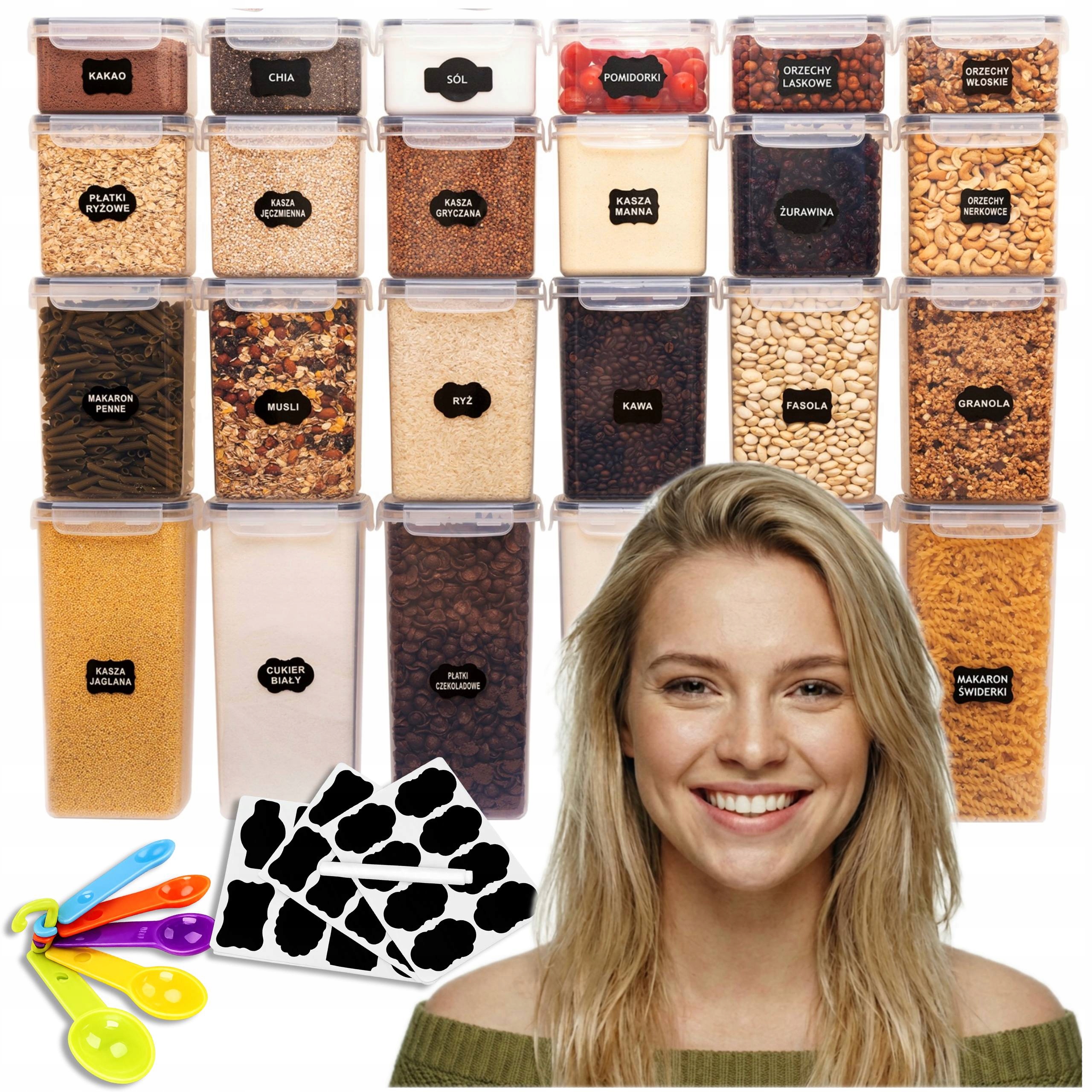 Sada 24 Hermetických Nádob Na Potraviny Bpa Free Kuchyně