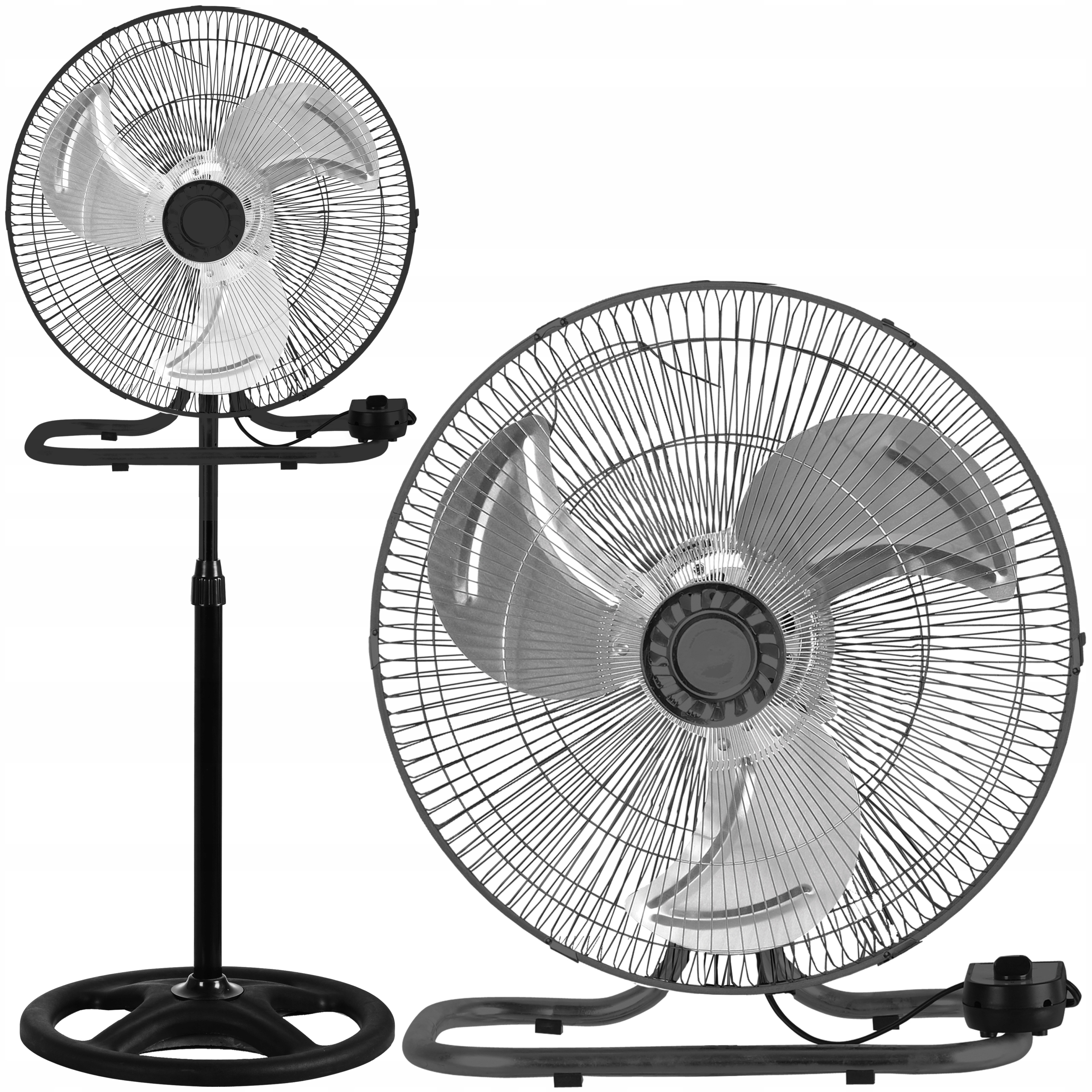 WIATRAK WENTYLATOR STOJĄCY PODŁOGOWY ŚCIENNY CICHY MOCNY PRZEMYSŁOWY